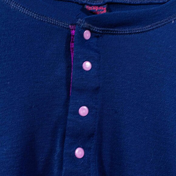 Patagonia Capilene Snap Long Sleeve Shirt Medium VTG Base Layer Made in USA - Picture 3 of 9